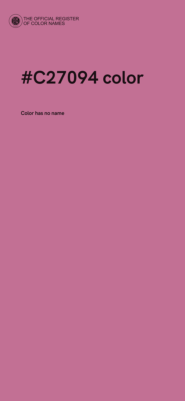 #C27094 color image