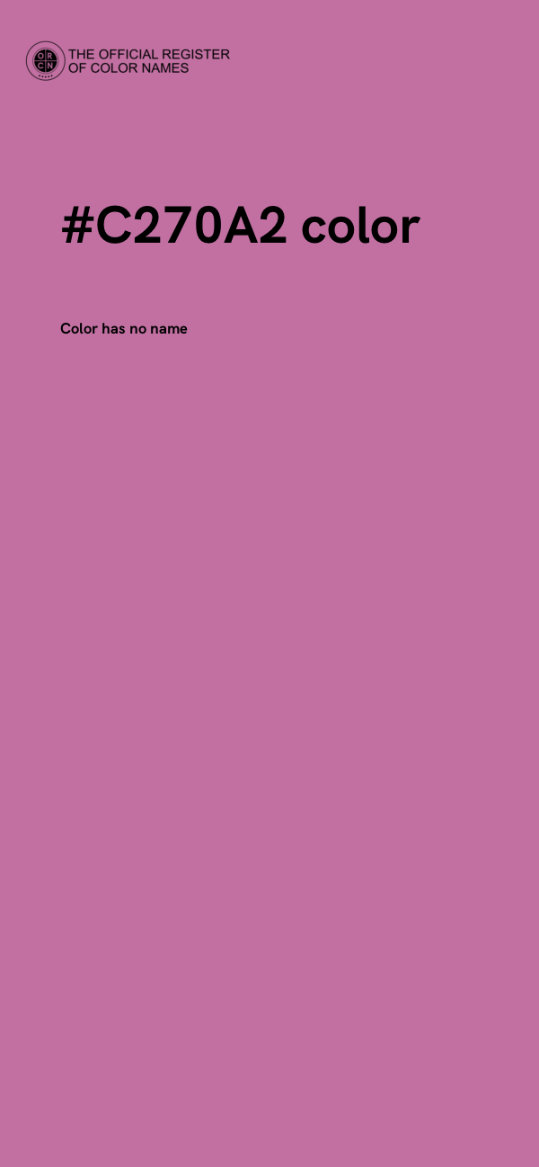 #C270A2 color image