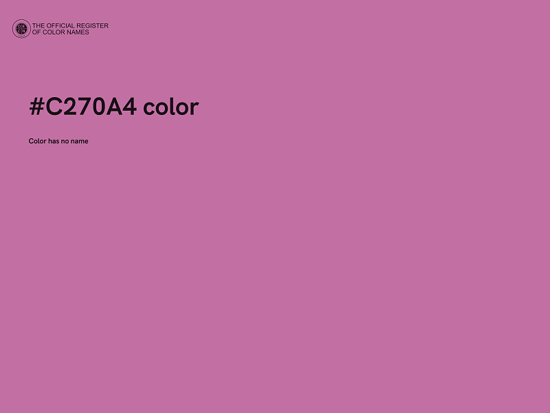 #C270A4 color image