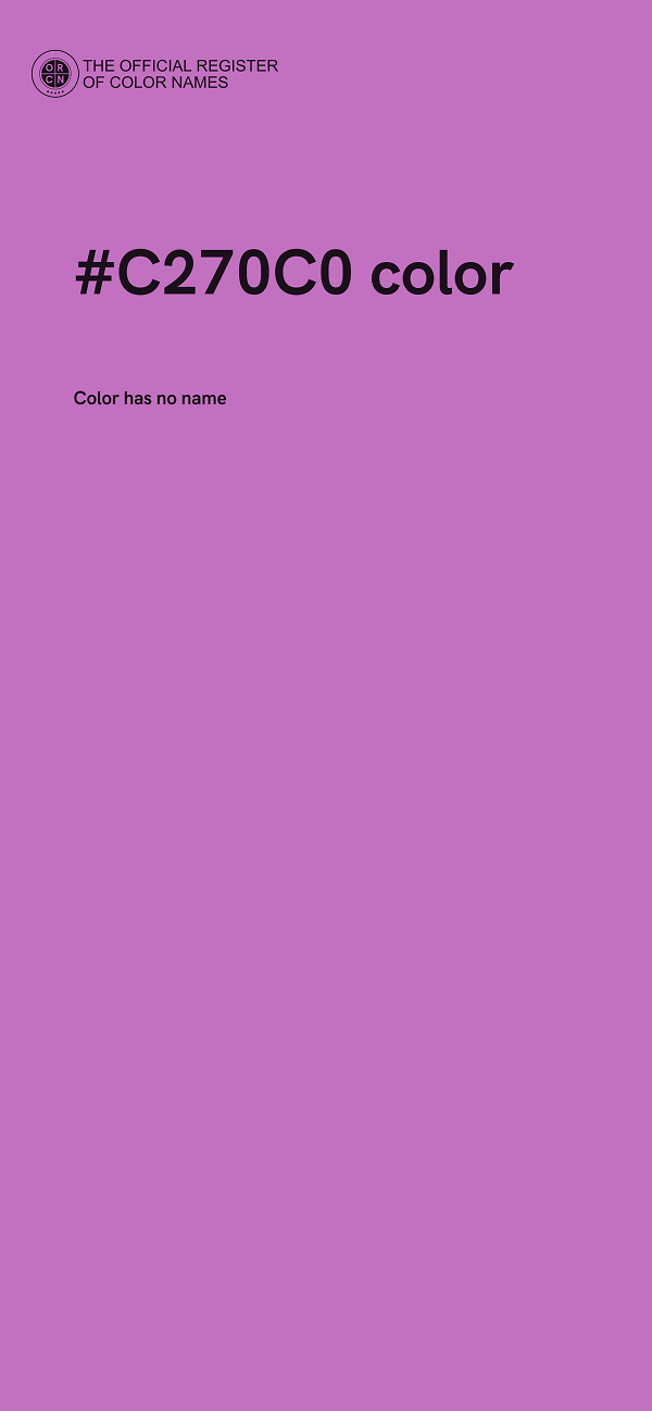 #C270C0 color image
