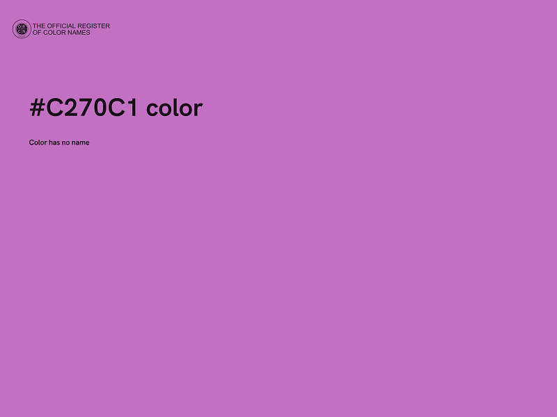 #C270C1 color image