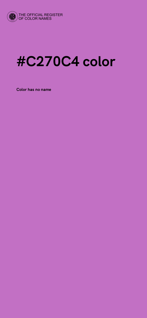 #C270C4 color image