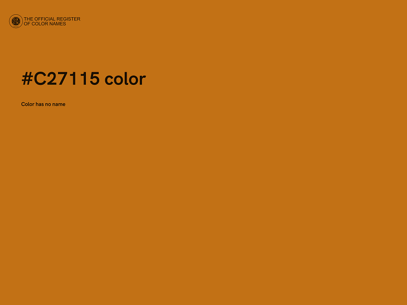 #C27115 color image