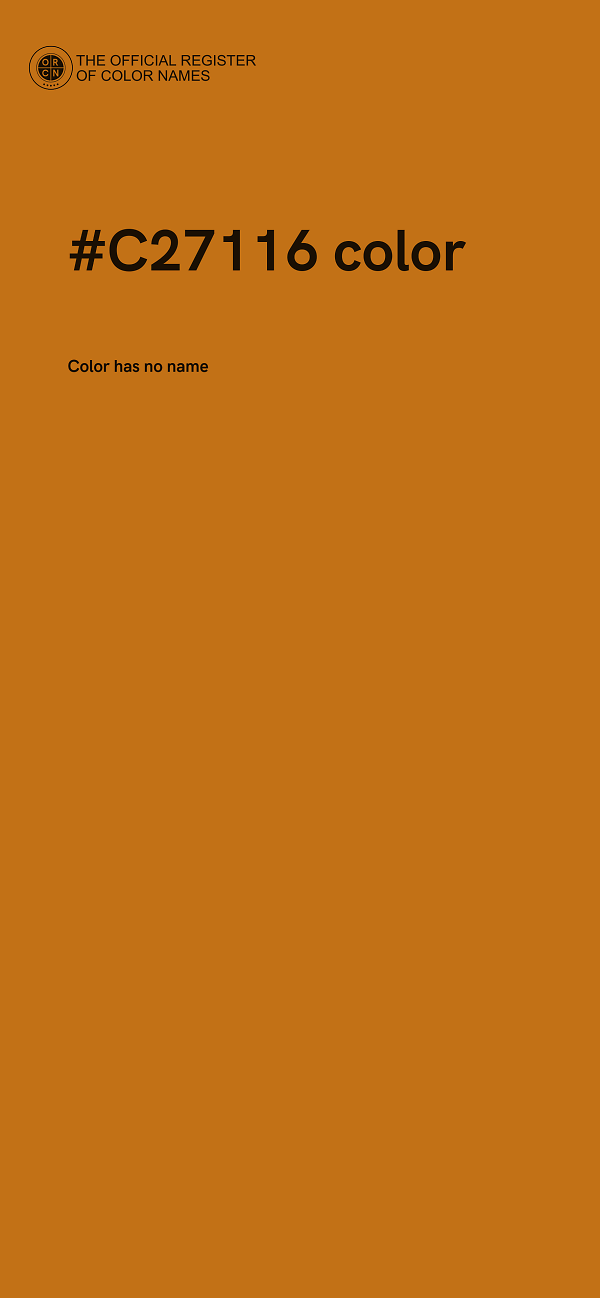 #C27116 color image