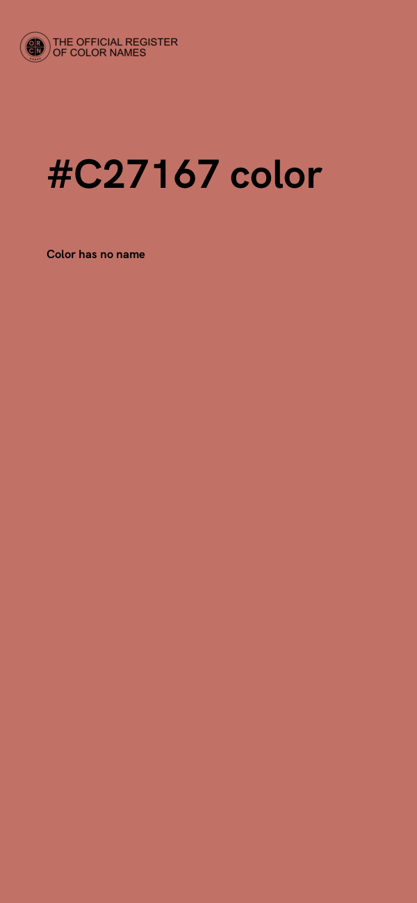 #C27167 color image