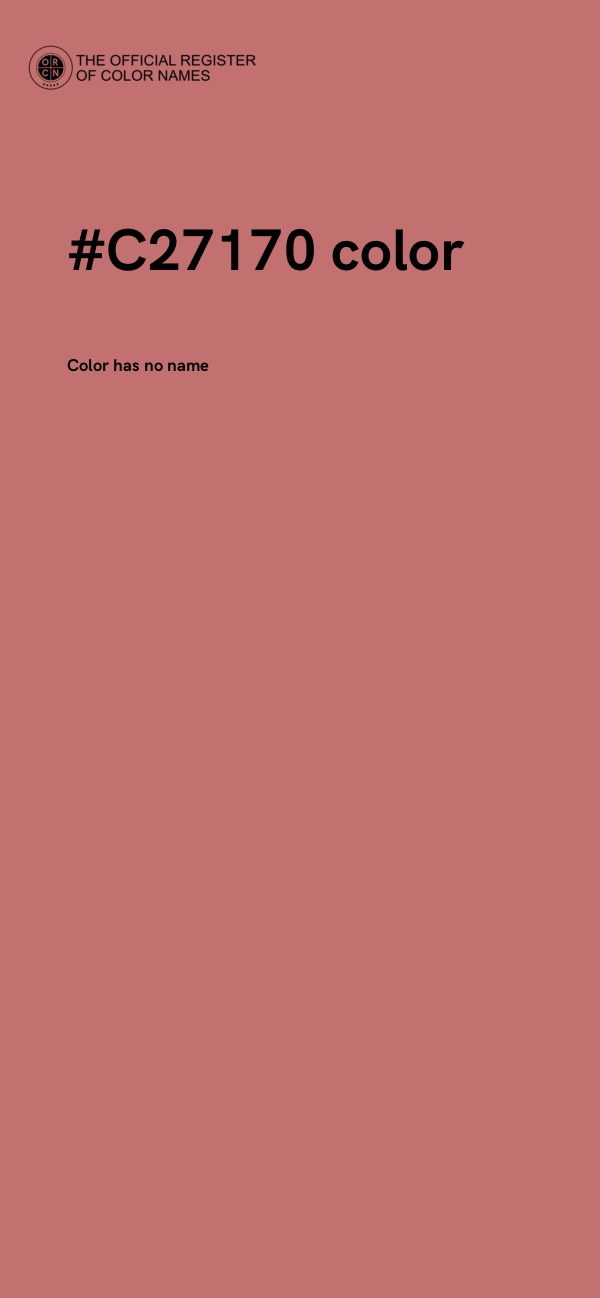 #C27170 color image