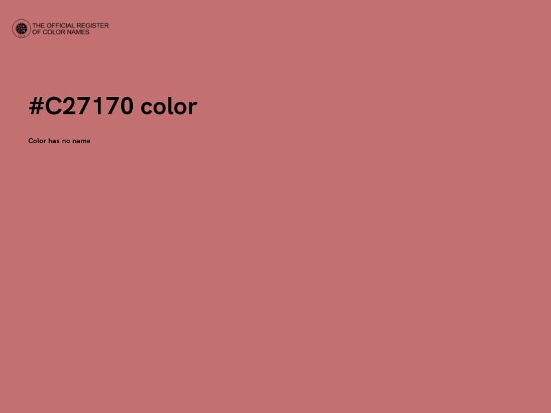 #C27170 color image