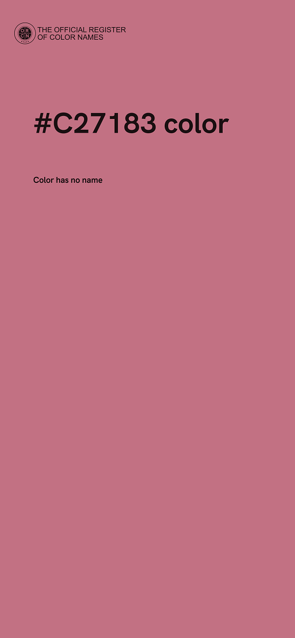 #C27183 color image
