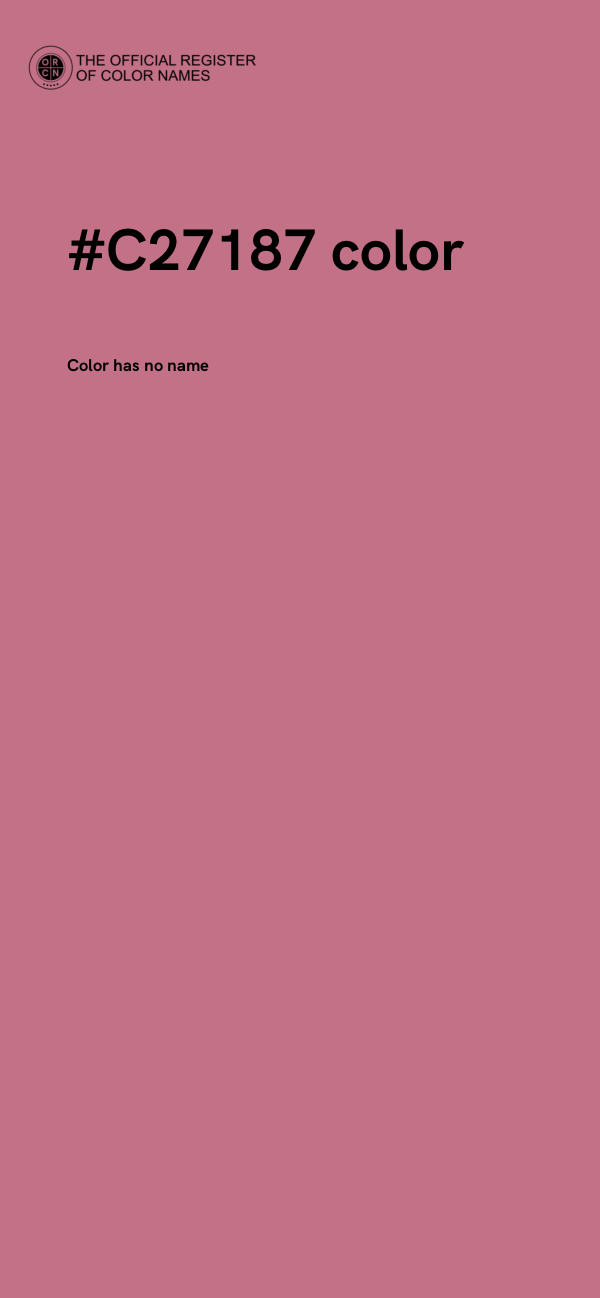 #C27187 color image