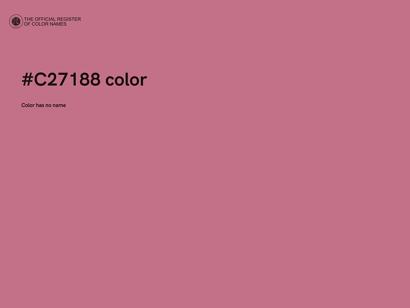 #C27188 color image