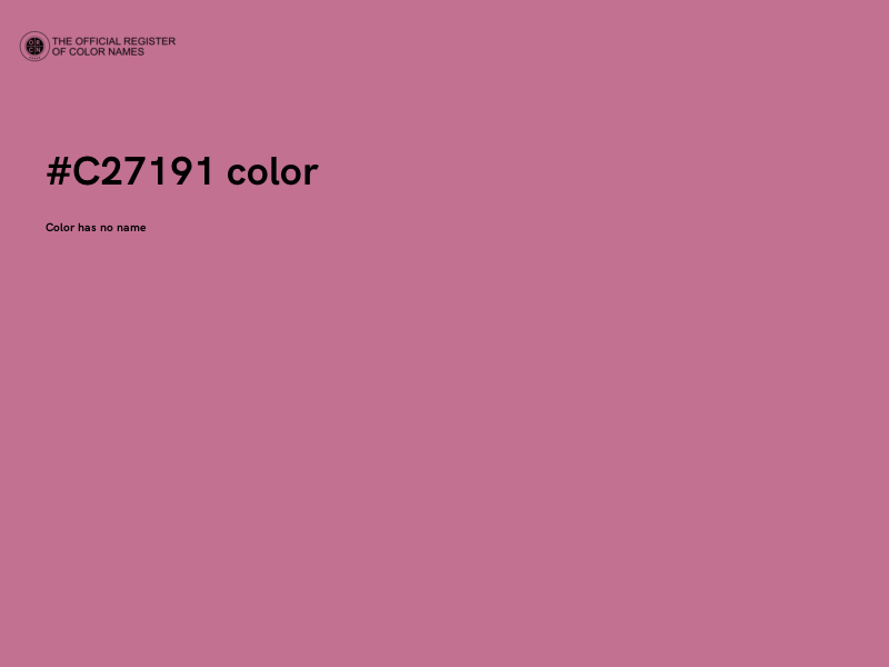 #C27191 color image