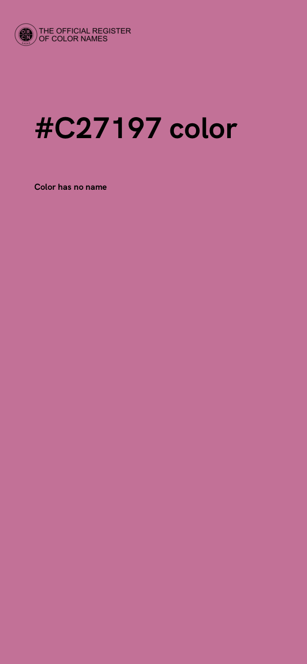 #C27197 color image