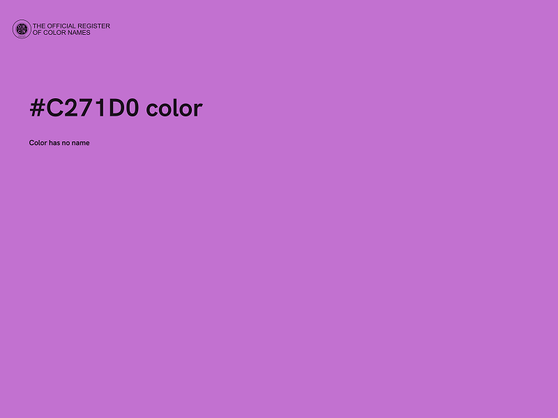 #C271D0 color image