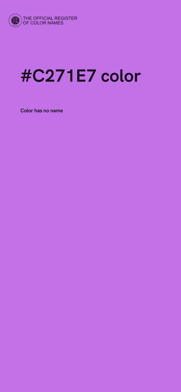 #C271E7 color image