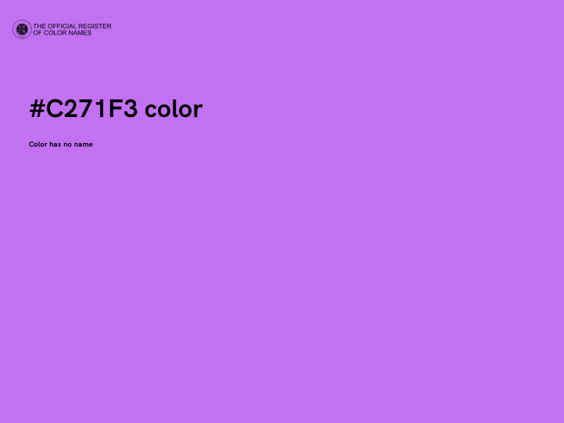 #C271F3 color image