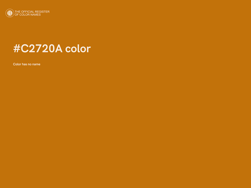 #C2720A color image