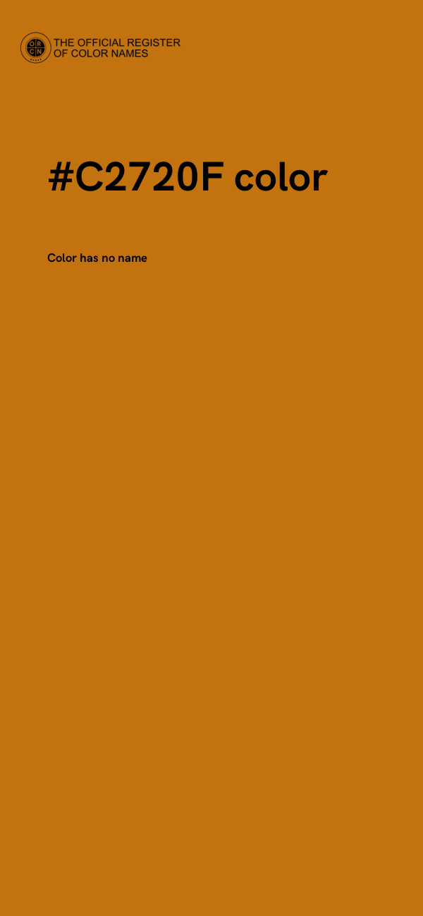 #C2720F color image