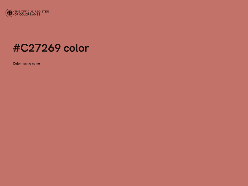 #C27269 color image