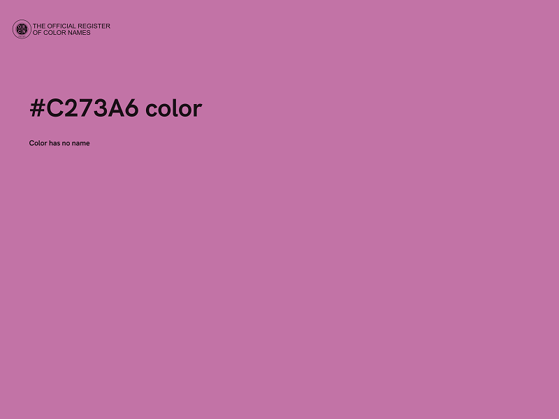 #C273A6 color image