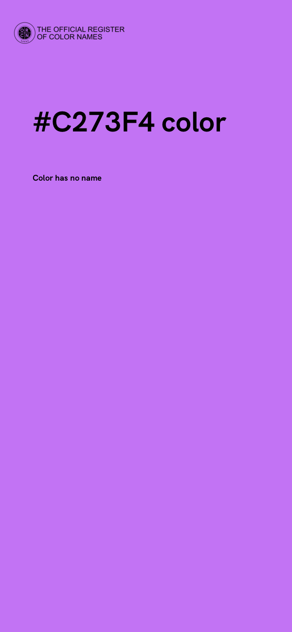 #C273F4 color image