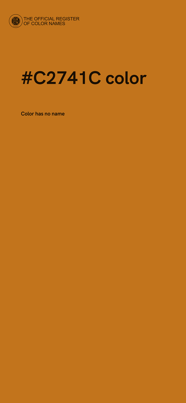#C2741C color image