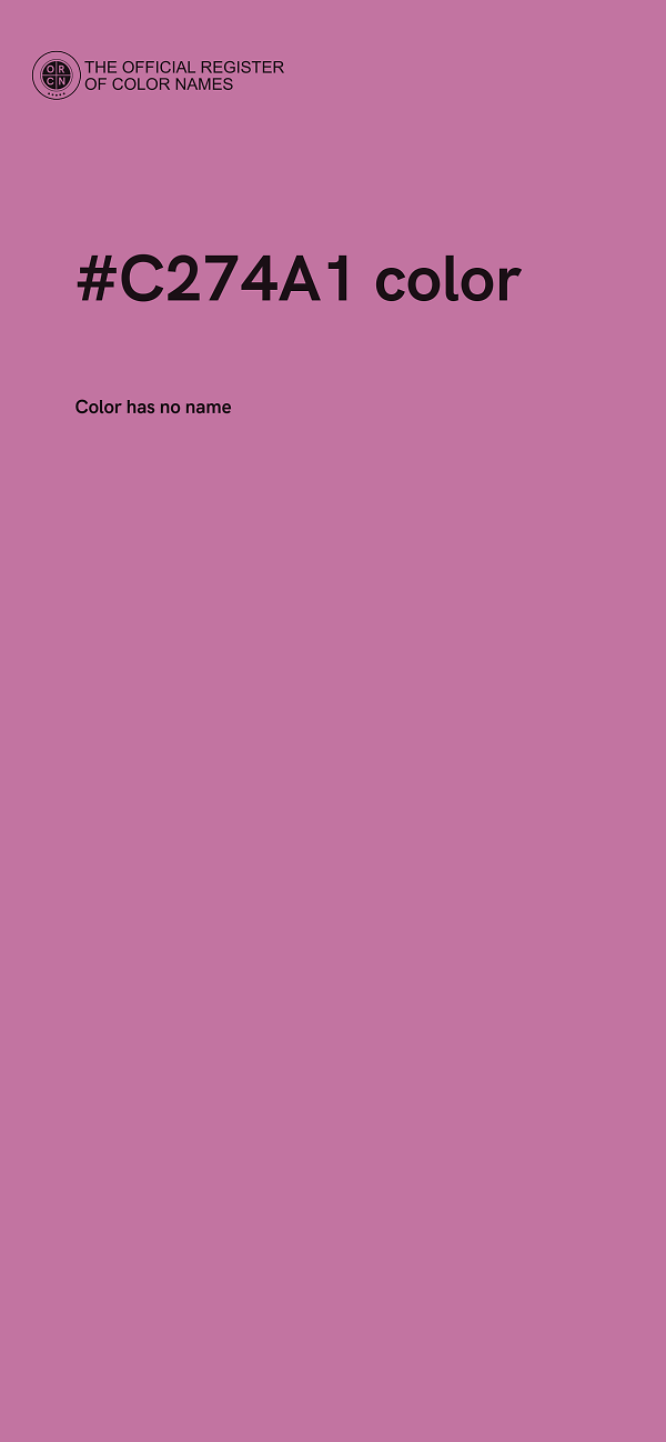 #C274A1 color image
