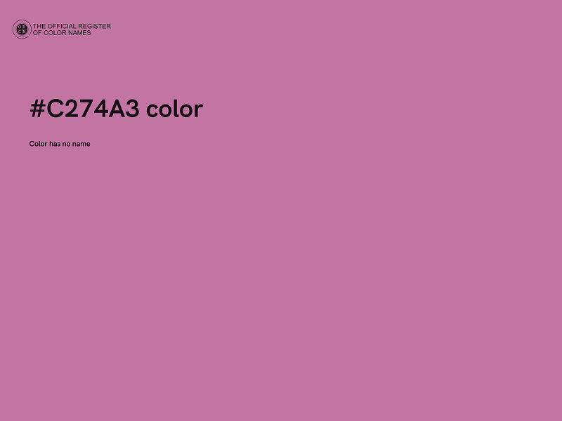 #C274A3 color image