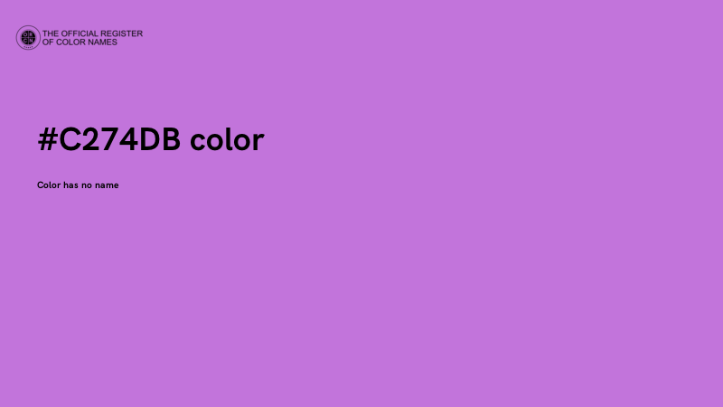 #C274DB color image
