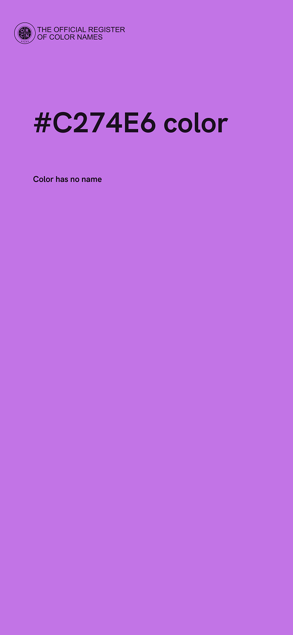 #C274E6 color image