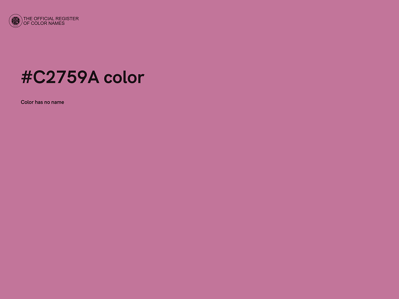 #C2759A color image