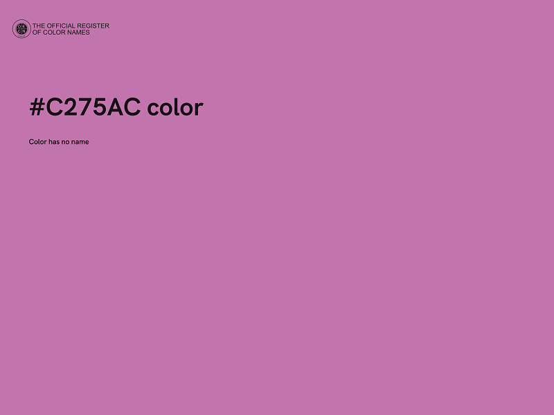 #C275AC color image