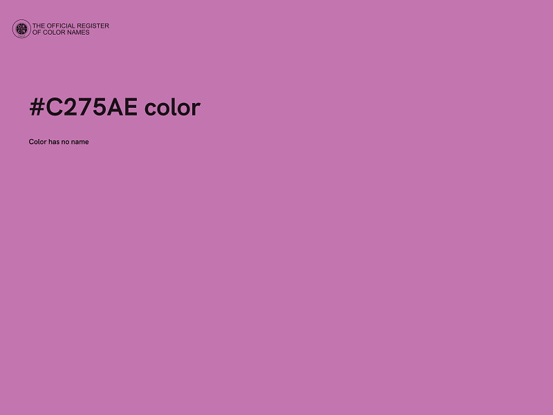 #C275AE color image