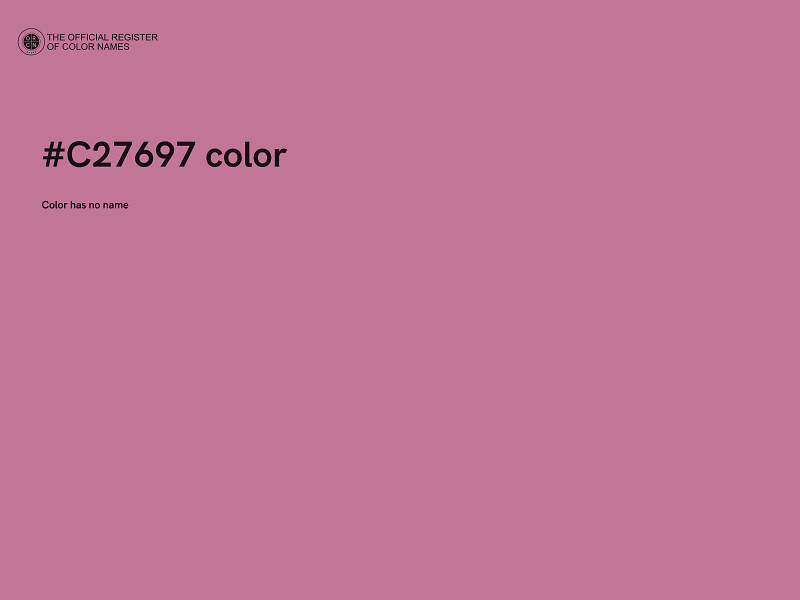 #C27697 color image