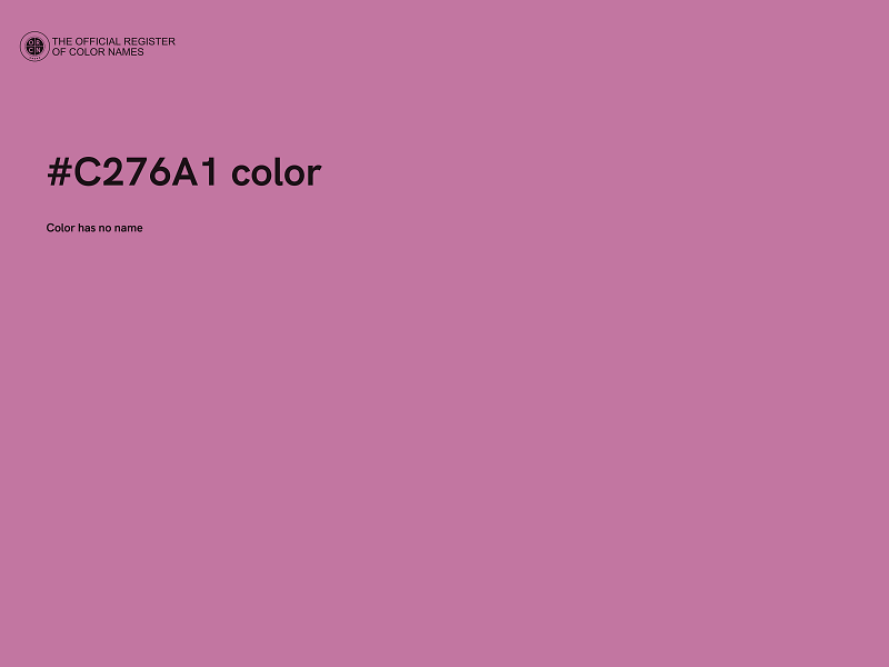 #C276A1 color image