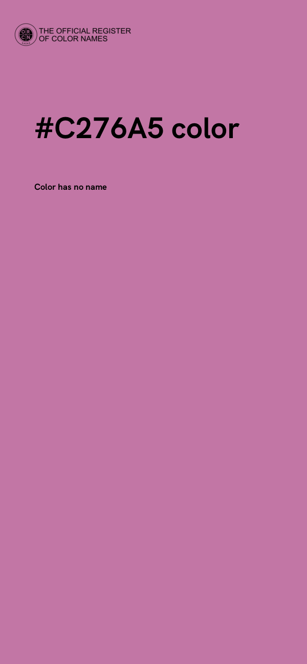 #C276A5 color image