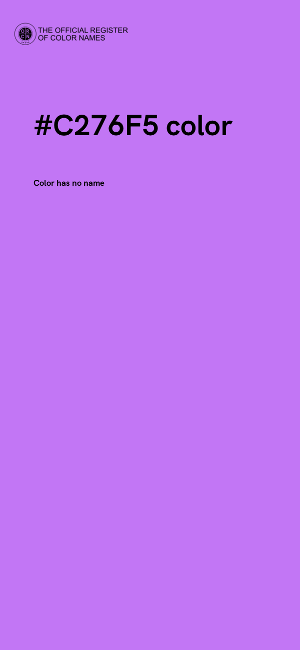 #C276F5 color image