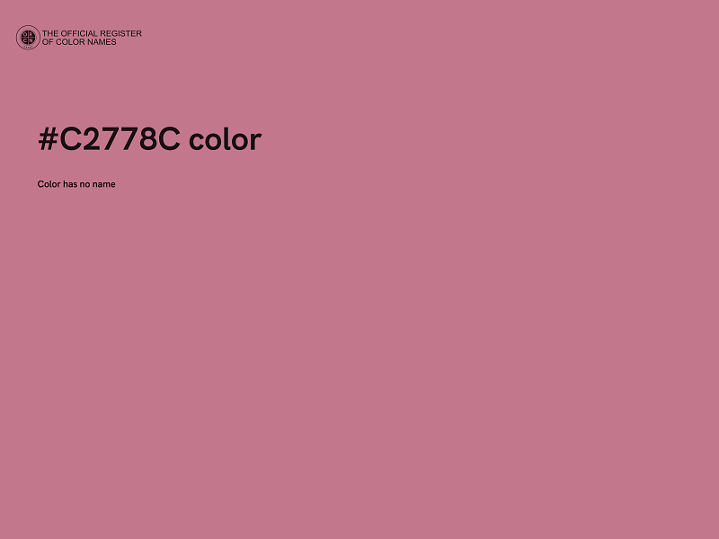#C2778C color image