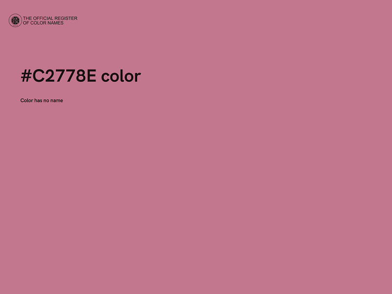 #C2778E color image