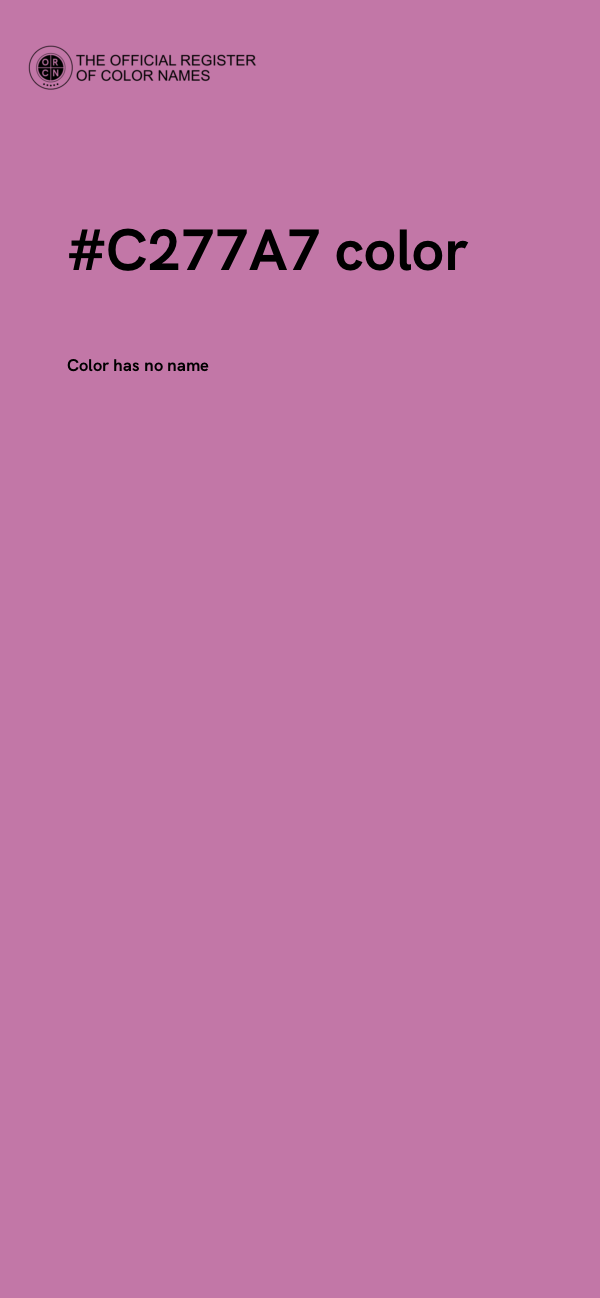#C277A7 color image