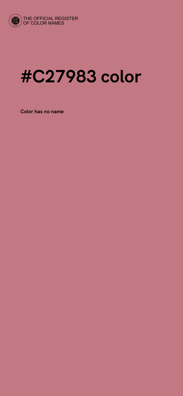 #C27983 color image