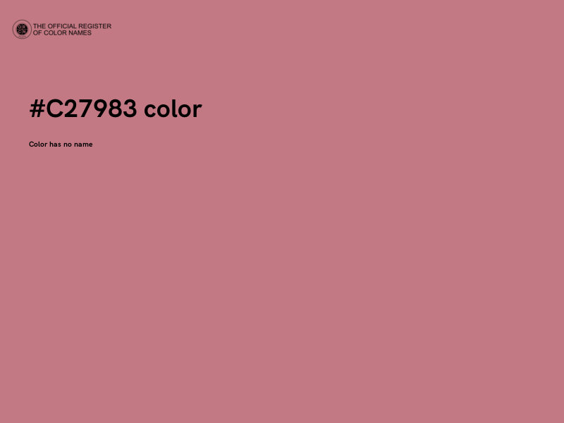 #C27983 color image