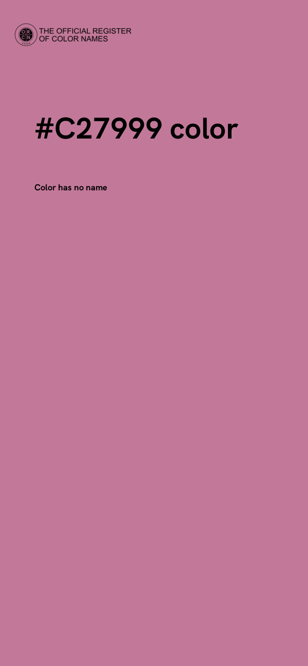 #C27999 color image