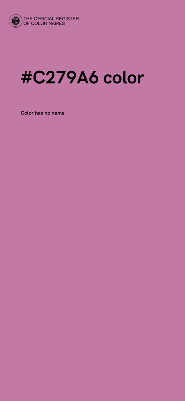 #C279A6 color image