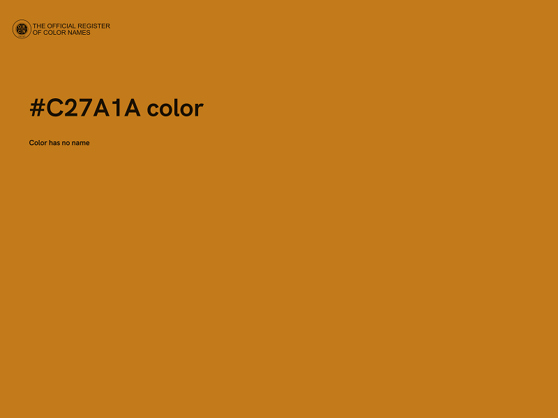 #C27A1A color image