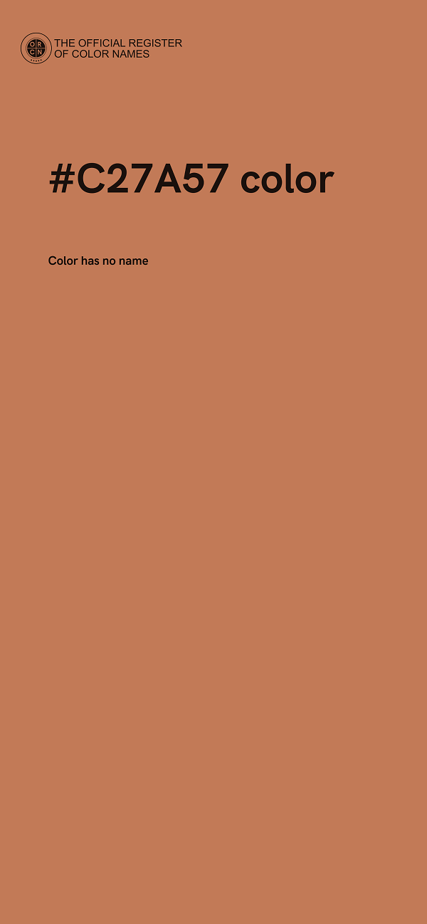 #C27A57 color image