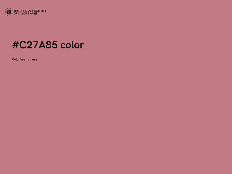 #C27A85 color image