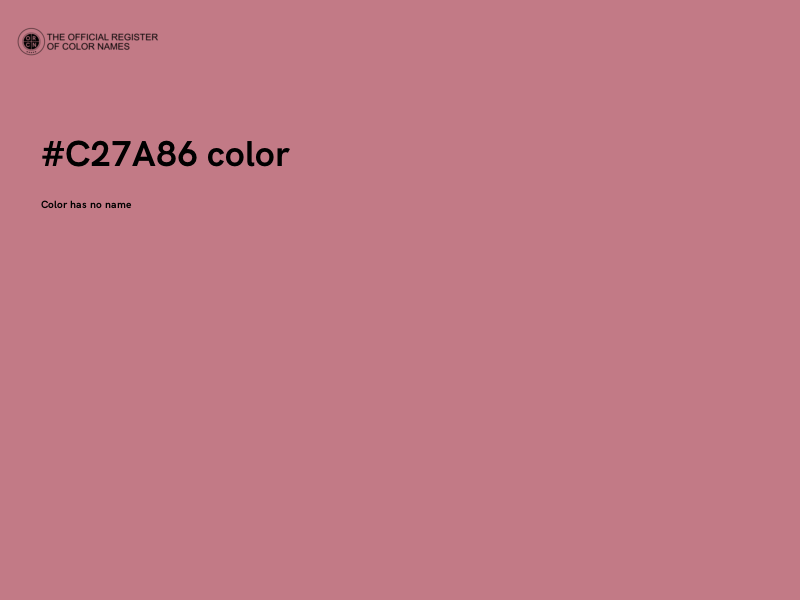 #C27A86 color image