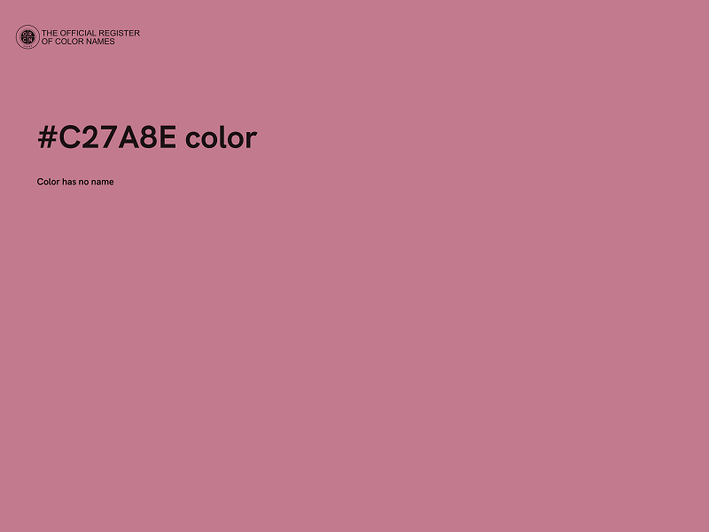 #C27A8E color image