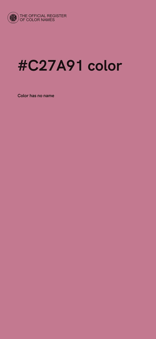 #C27A91 color image