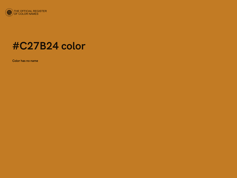 #C27B24 color image